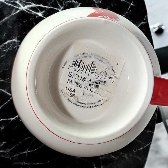 Starbucks Holiday 2007‎ Joy Stocking Footed Mug Cup Coffee Tea Christmas - Picture 6 of 10